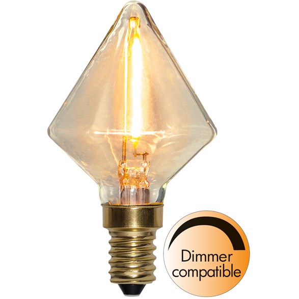 LED-lampa E14 Soft Glow, 0.8W dimbar