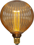 LED-lampa E27 glob 125mm Decoled New Generation Classic, amber 1W