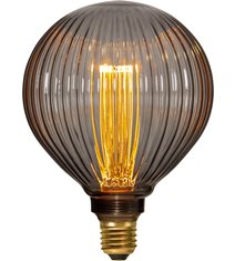 LED-lampa E27 glob 125mm Decoled New Generation Classic, rökgrå 1W