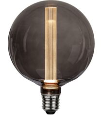 LED Lampa E27 glob 125 1,1W DecoLED New Generation Classic Mood, rökgrå