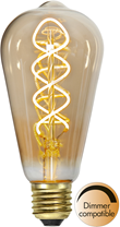 LED-lampa E27 edison Decoled Spiral Amber 3,2W dimbar