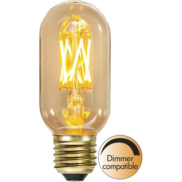 LED-lampa E27 T45 Vintage Gold, 3.7W dimbar