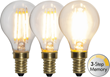 LED-lampa E14 klotlampa Soft Glow 4W 3-step memory