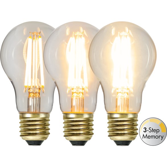 LED-lampa E27 normal Soft Glow 3-step memory 6,5W