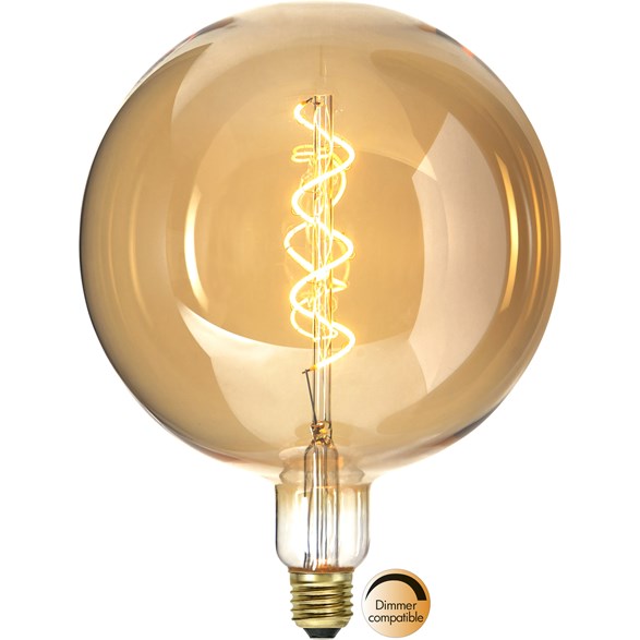 LED-lampa E27 glob Industrial Vintage, 2.8W dimbar