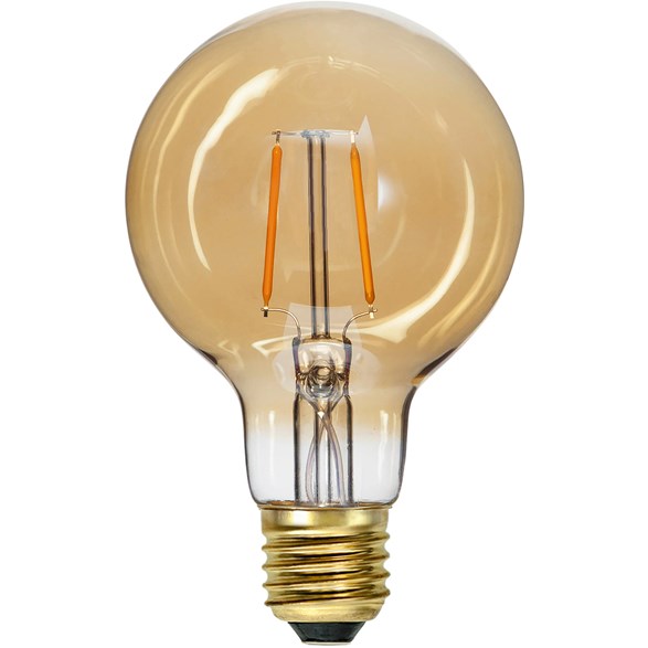 LED-lampa E27 glob Plain Amber, 0.75W