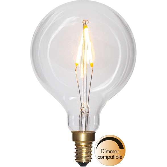 LED-lampa E14 glob Soft Glow, 1.5W dimbar