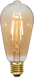 LED-lampa E27 edison Plain Amber, 0.75W