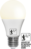 LED-lampa E27 normal Sensor opal, 4.8W(40W)
