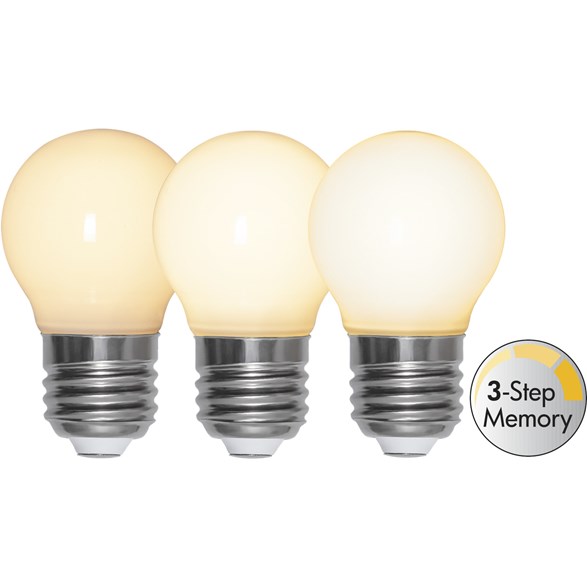 LED-lampa E27 klotlampa opal 3-step memory 4W(32W)