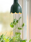 Tulippa Carl Larsson förnsterlampa, Grön 17 cm