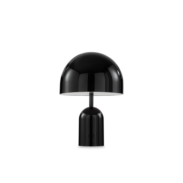 Bell portabel bordslampa svart LED