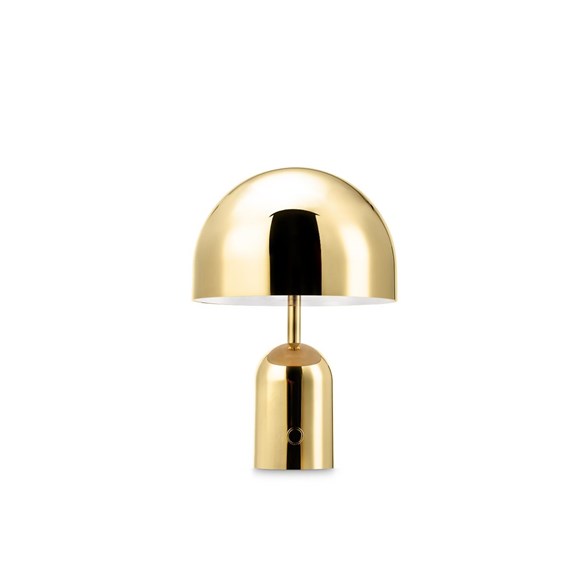 Bell portabel bordslampa guld LED