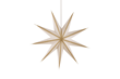 Julstjärna Gloria D90 vit m champagne glitter