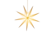 Julstjärna Gloria D90 vit m champagne glitter