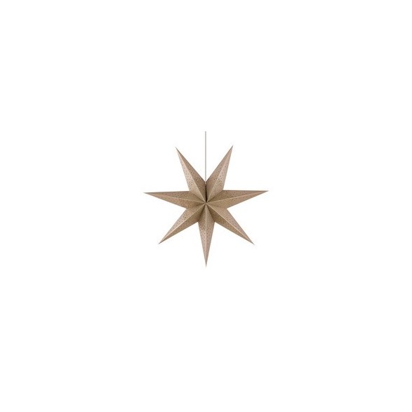 Julstjärna Clair D75 champagne glitter