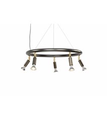 Star 5 spotlight rund, rå stål 60cm