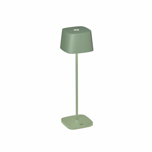 Capri bordslampa grön fyrkantig