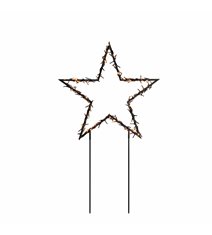 Svart stjärna på pinne 65cm