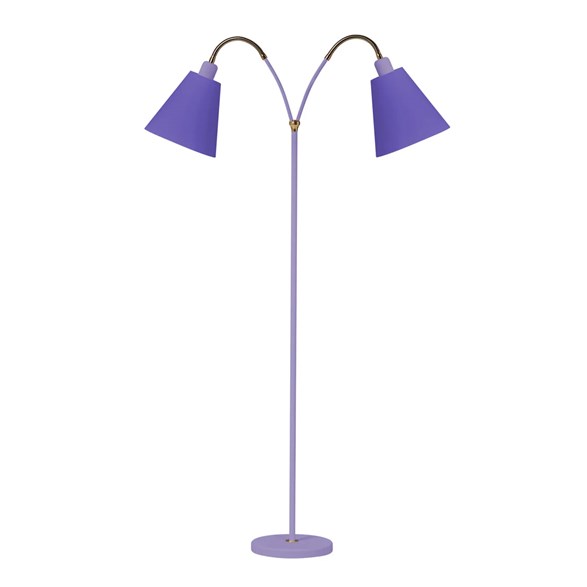 Haga golvlampa tvåarmad, lavendel 140cm