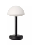Bug bordslampa, svart/frost