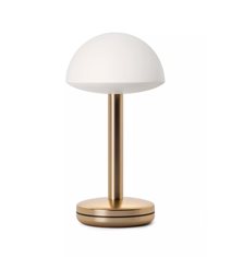 Bug bordslampa, guld/vit