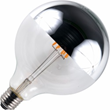 Led-lampa glob 125mm 6,5W(40W) E27, silver/klar dimbar
