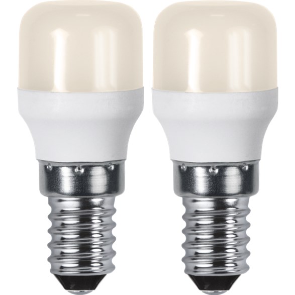 LED-lampa E14 päron 1,4W Opaque basic, vit