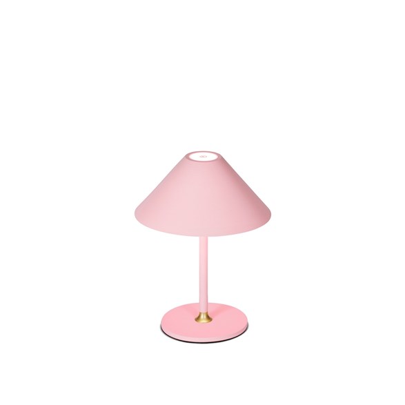 Hygge uppladdningsbar bordslampa, rose Ø15