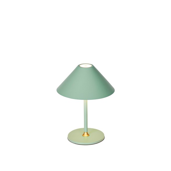 Hygge uppladdningsbar bordslampa, mint Ø15