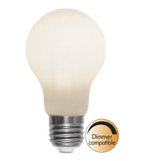 LED-lampa E27 normal 5W(49W) opal, dimbar