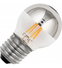 TPF-klotlampa LED E27 4W(23W) dimbar, silver