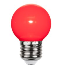 LED-lampa E27 klotlampa 1W röd