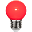 LED-lampa E27 klotlampa 1W röd