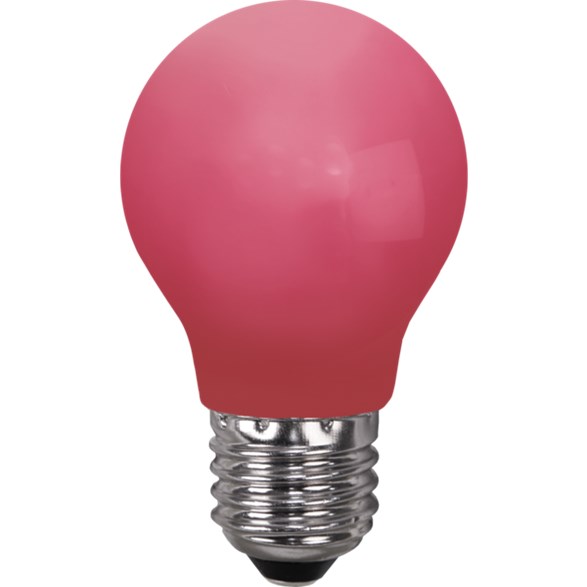 LED-lampa E27 normal 0,9W röd