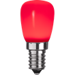 LED-lampa E14 päron 0,9W röd