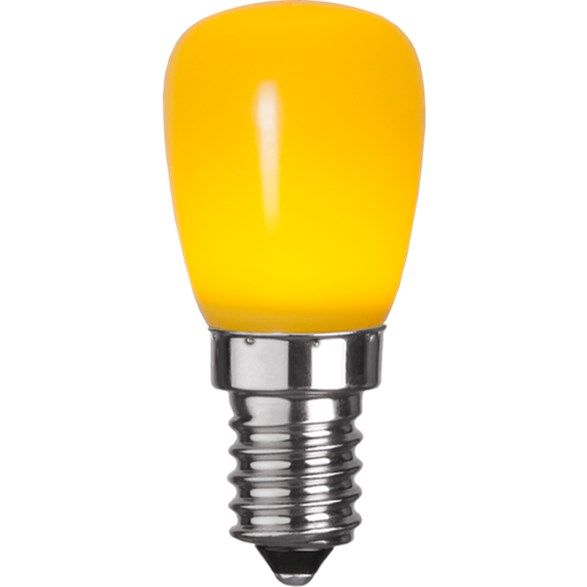 LED-lampa E14 päron 0,9W gul