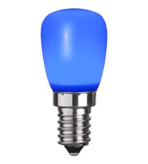 LED-lampa E14 päron 0,9W blå