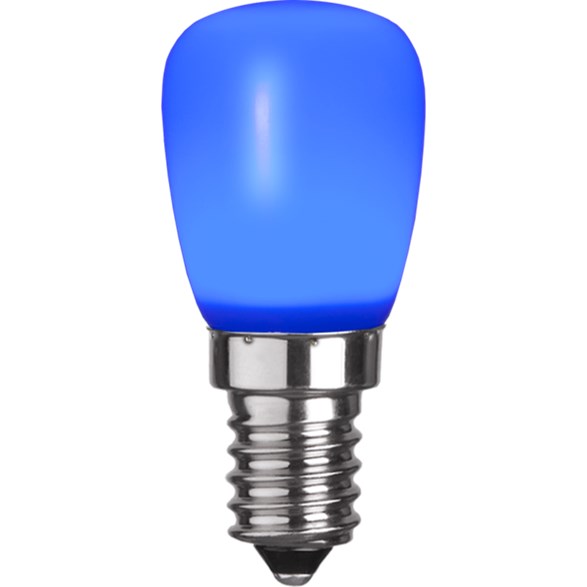 LED-lampa E14 päron 0,9W blå