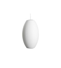 Nelson Cigar Bubble Pendant, Medium, Off-white