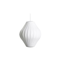 Nelson Pear Crisscross Bubble Pendant, Medium, Off-white