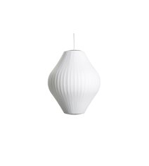 Nelson Pear Bubble Pendant, Medium, Off-white