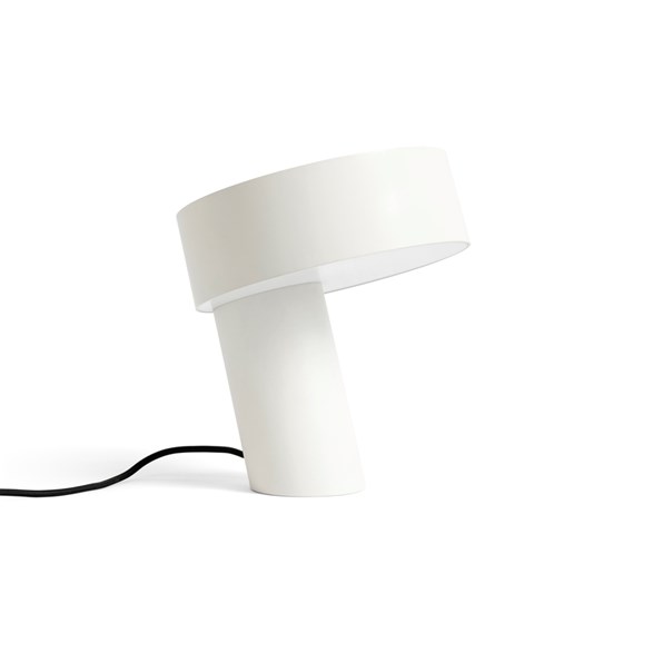 Slant bordslampa, White