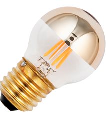 TPF-klotlampa LED E27 4W(23W) dimbar, guld