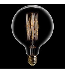Globlampa 125mm Edison E27 40W, dimbar
