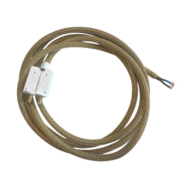 3m ojordad lampsladd med stickpropp för tak, Guld (nät)
