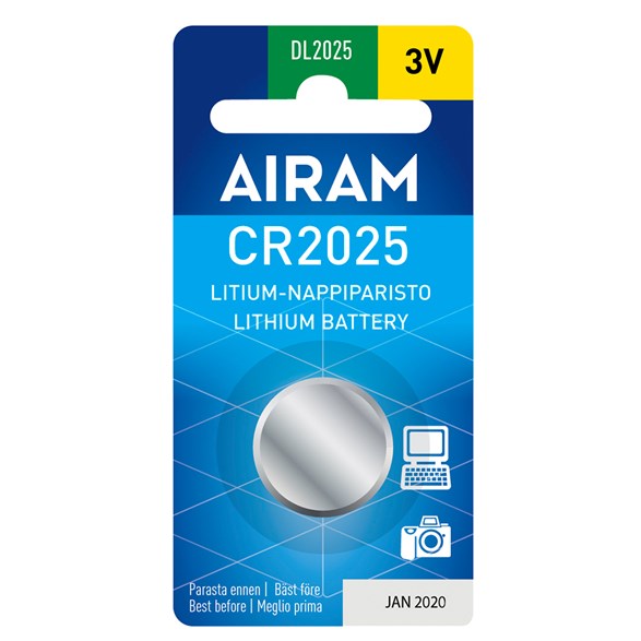 Airam CR2025 3V 1BL