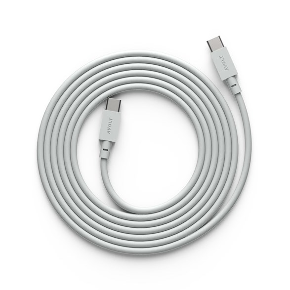 Cable 1 USB-C to USB-C, Gotland Gray 2m