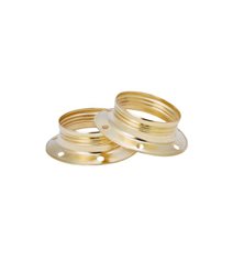 Skärmring E14 metall mässing 2-pack