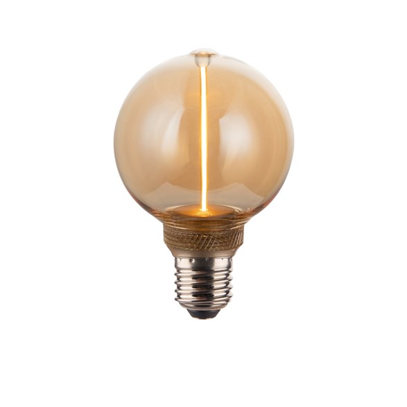 EDGE LED-lampa 2W Glob 80 Amber E27 dimbar